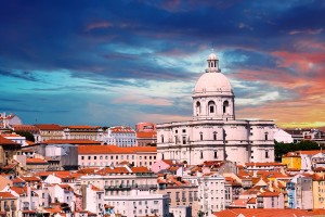 Iconic Lisbon Church Sky